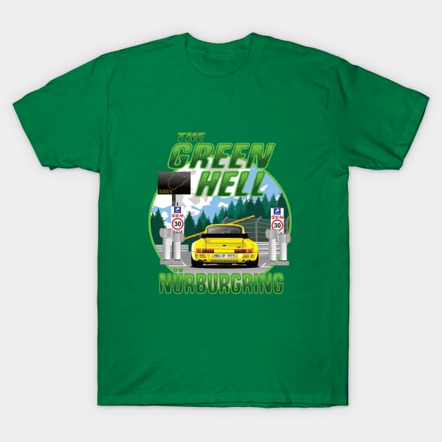 Nurburgring RUF CTR Yellowbird Edition T-Shirt by 8800ag